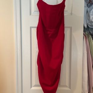 Sexy red strapless dress from Windsor